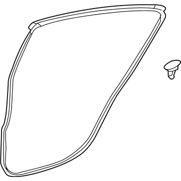 Toyota 67872-52210 WEATHERSTRIP, Rear Door