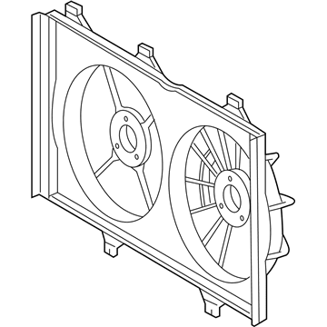 Toyota 16711-0P240 SHROUD, Fan