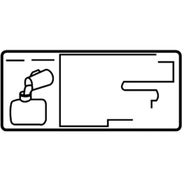 Toyota 11296-27020 Info Label