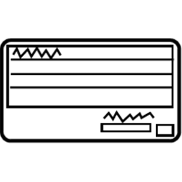 Toyota 11298-31050 Emission Label