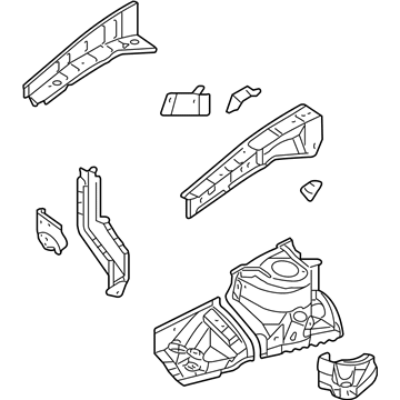 Toyota 53702-06100 Apron Assembly