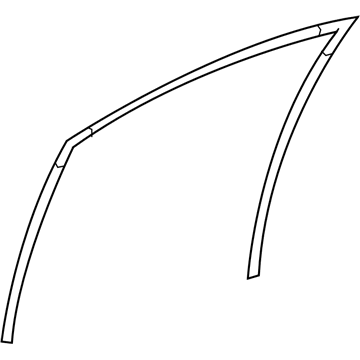 Toyota 68151-12321 Run, Fr Door Glass