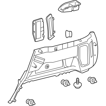 Toyota 64730-35170-C0 Lower Quarter Trim