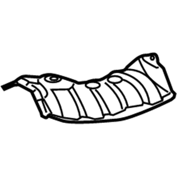 Toyota 58156-52010 INSULATOR, Front Floor Heat