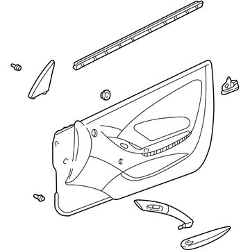 Toyota 67610-2G732-C3 Board Sub-Assy, Front Door Trim, RH