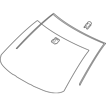 Toyota 56101-WB008 Glass Sub-Assembly, Wind