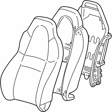 Toyota 71430-17430-B0 Seat Back Assembly