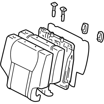 Toyota 71480-42291-B0 Seat Back Assembly