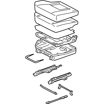 Toyota 71460-42420-B2 Cushion Assembly