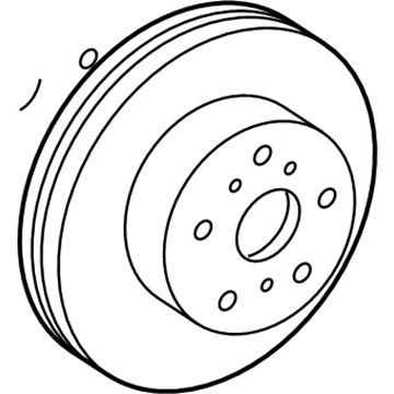 Toyota 43512-52120 Front Disc