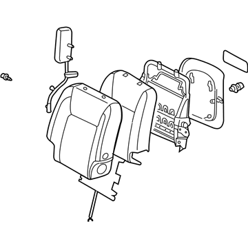 Toyota 71430-AE210-B1 Seat Back Assembly