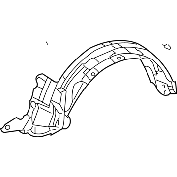 Toyota 53876-0C020 Liner, Front Fender, LH