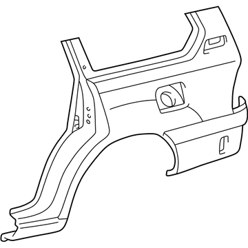 Toyota 60162-60A80 Panel, Quarter, LH