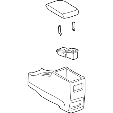 1997 Toyota Camry Center Console Base - 58910-33090-B0