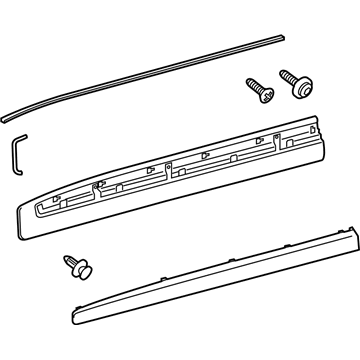 Toyota 75072-60110-C0 MOULDING Sub-Assembly, F