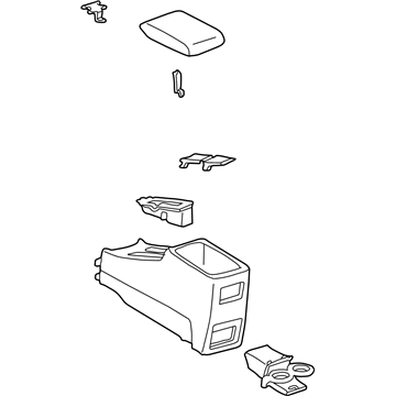 1997 Toyota Camry Center Console Base - 58905-AA012-E0