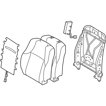 Toyota 71440-35A30-B5 Seat Back Assembly