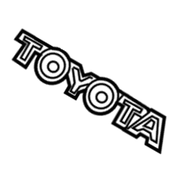 Toyota 75443-20610 Back Door Name Plate, No.3