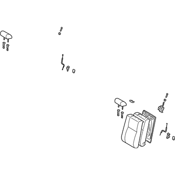 Toyota 71490-AA180-B0 Seat Back Assembly