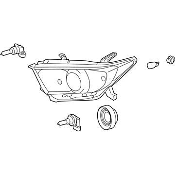 Toyota 81150-0E130 Headlamp Assembly