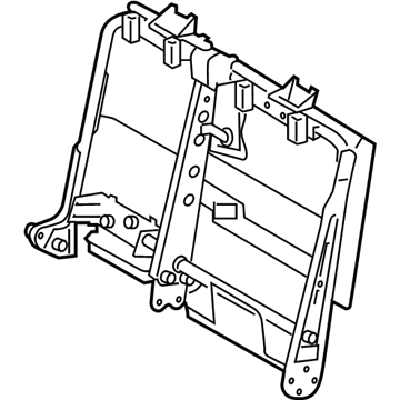 Toyota 71018-0C090 Frame Sub-Assembly, Rear Seat