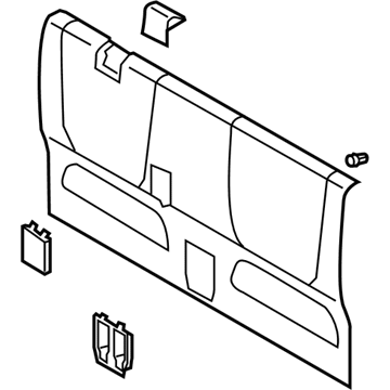 Toyota 64270-04140-B0 Back Panel Trim, Gray, Rear