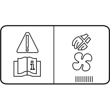 Toyota 16793-WB001 Fan Label