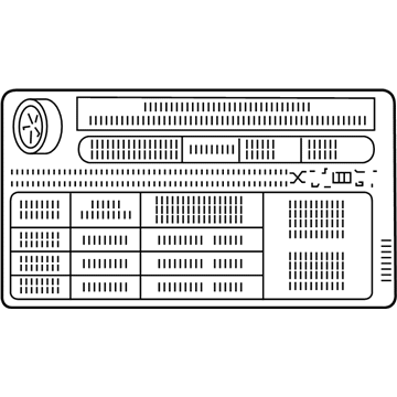 Toyota 42661-WB001 Label, Tire Pressure