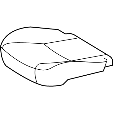 Toyota 71071-35B00-C3 Front Seat Cushion Cover, Right(For Separate Type)