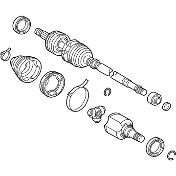 Toyota 43410-47031 Shaft Assembly, Front Drive, Right