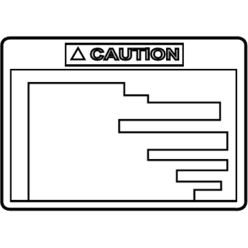 Scion 42668-02030 Caution Label