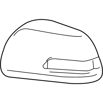 Toyota 87945-08021-D0 Outer Mirror Cover, Left