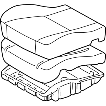 Toyota 71410-02190-B0 Cushion Assembly