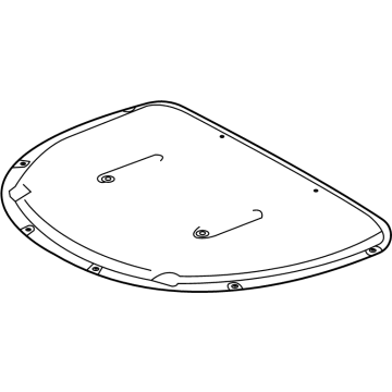 Toyota 53341-62020 Insulator, Hood