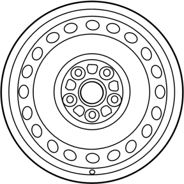 Toyota 42611-06D90 Wheel, Steel