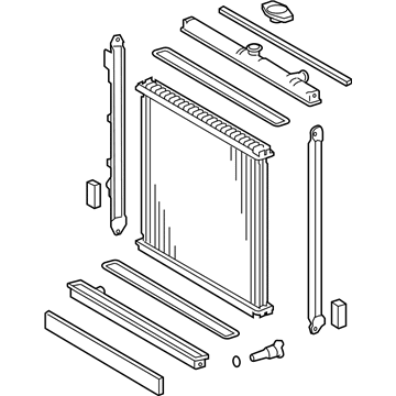 Toyota 16410-AZ005 Radiator Assembly, Mvp