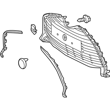 Toyota 53102-0D050 Lower Grille