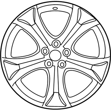 Toyota 4261A-0T020 Wheel, Alloy