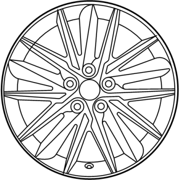 Toyota 42611-06J70 Wheel, Alloy