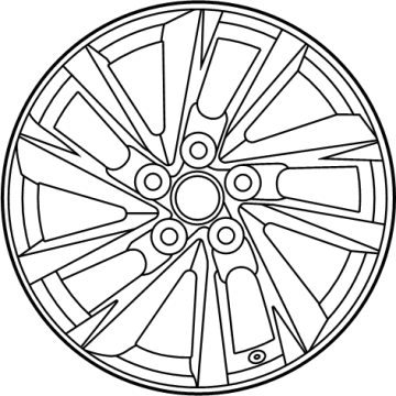 Toyota 42611-06J20 Wheel, Alloy