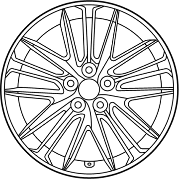 Toyota 42611-06J30 Wheel, Alloy