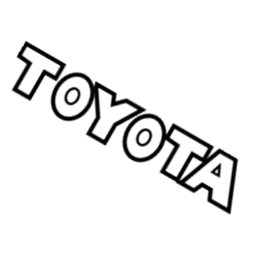 Toyota 75441-60320 Luggage Compartment Door Name Plate, No.1