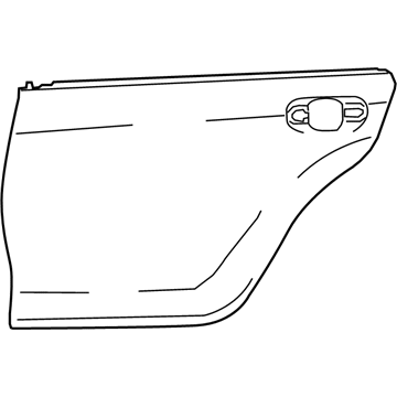 Toyota 67113-06150 Panel, Rear Door, Outs