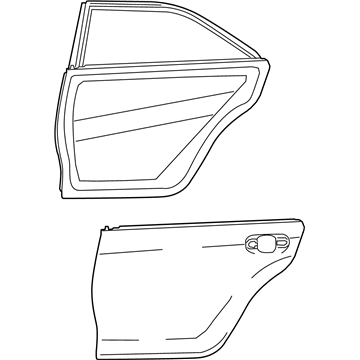 Toyota 67003-06241 Panel Sub-Assembly, Rear D