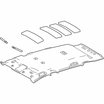 Toyota 63310-0A260-B0 HEADLINING ASSY, ROO