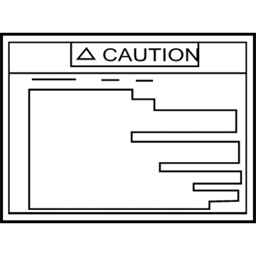 Toyota 42668-02030 Caution Label