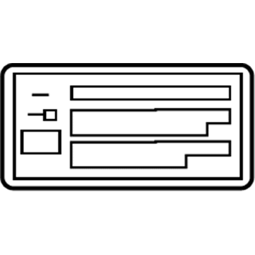 Toyota 63299-17080 Label, Removable Roof Information