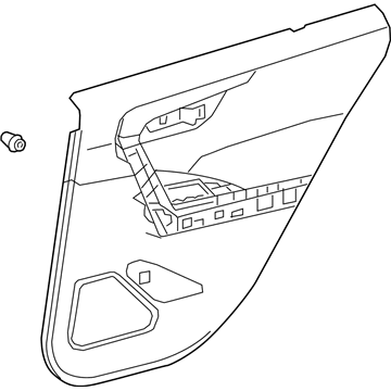 Toyota 67640-42660-C5 Board Sub-Assembly, Rear Door Trim, Driver Side