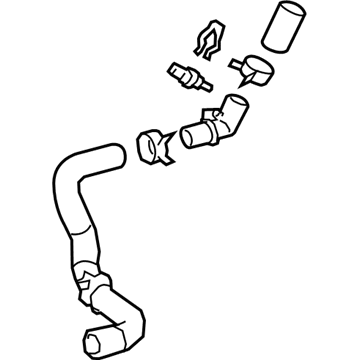 Toyota 16057-F0010 Radiator Hose