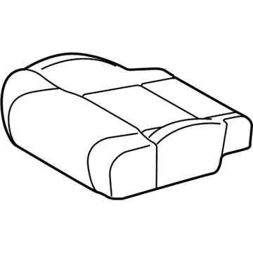 Toyota 71072-0C451-B3 Front Seat Cushion Cover, Left(For Separate Type)